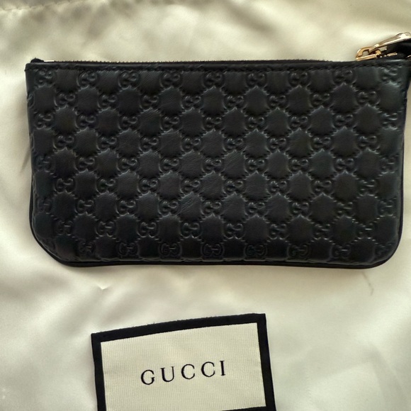 Authentic Gucci coin key wallet pouch. Black leather. Made in Italy - Picture 11 of 11